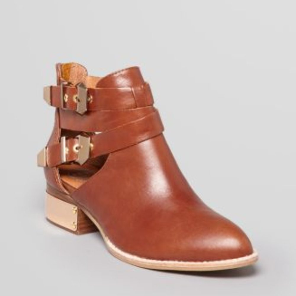 NIB Jeffrey Campbell Everly, Brown Cutout Booties